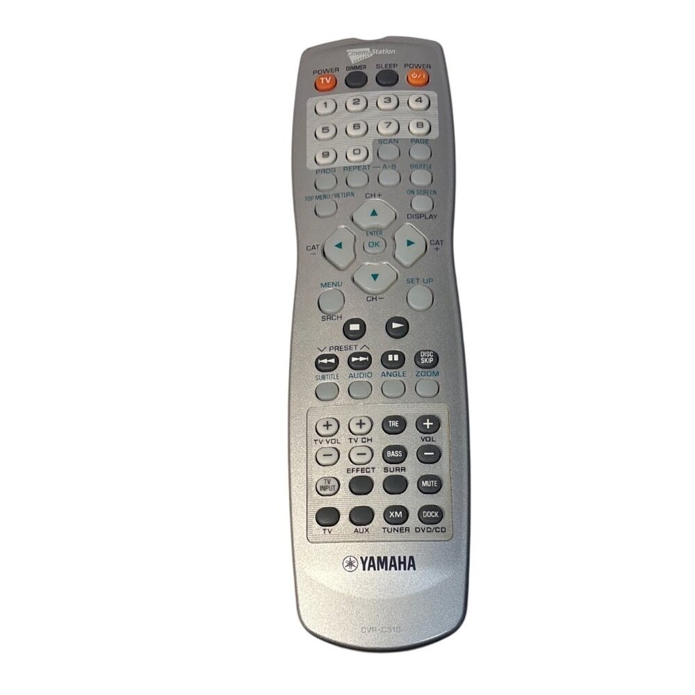 Yamaha Remote DVR-C310 CinemaStation Remote Control Black & Silver